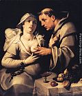 Cornelis Cornelisz Van Haarlem Canvas Paintings - The Monk and the Nun